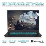 Laptop Gamer Gigabyte A16 i7 16" 1TB SSD 16GB RAM negro especificaciones
