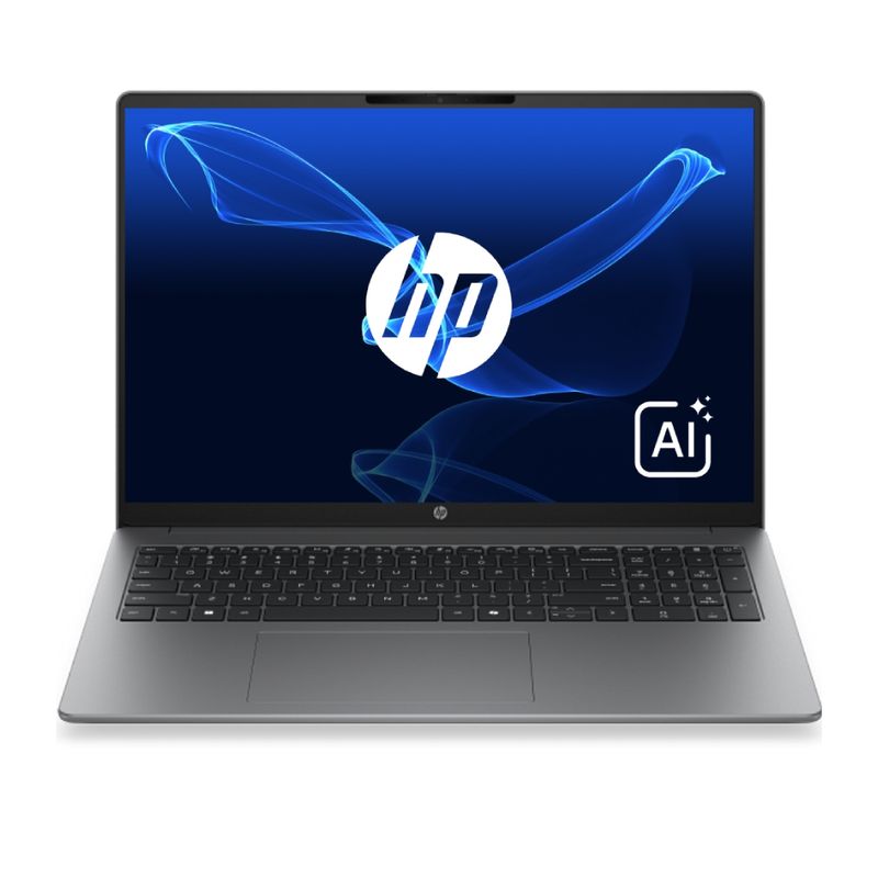 Laptop HP 200 G2a Ryzen 7 16GB RAM 512GB SSD gris frontal