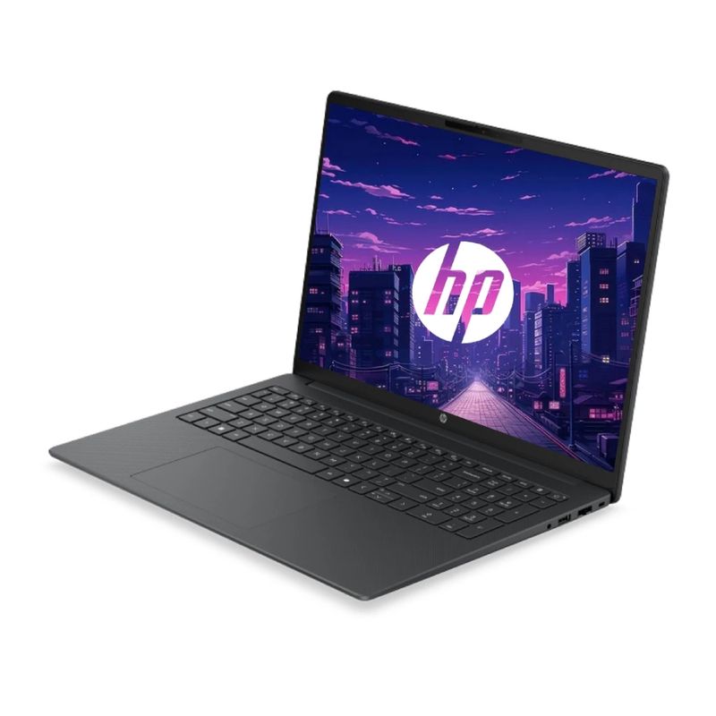 Laptop HP 200 G2i 16 pulgadas Core 5 8GB RAM 512GB SSD FreeDOS negro frontal oblicuo