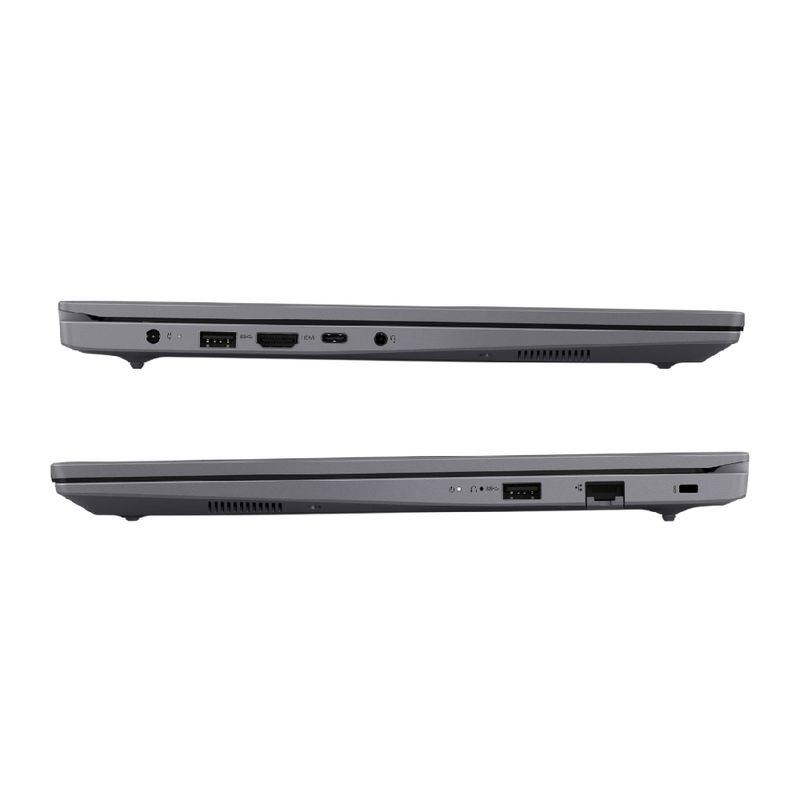 Laptop Lenovo V15 G5 Core 5 8GB RAM 512GB SSD gris lateral