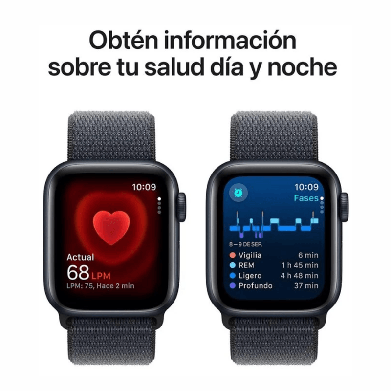 Apple Watch SE 2da gen 40 mm GPS 18 horas midnight sensores salud