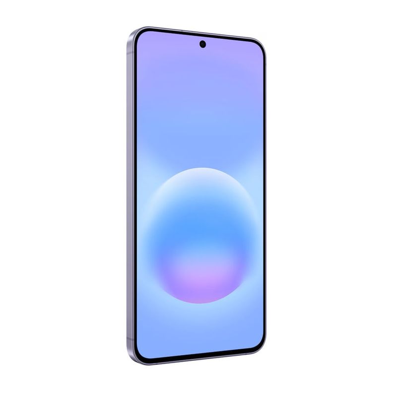 Celular Samsung A57 5G 256GB 8GB RAM con cámara 50MP lila frontal oblicuo