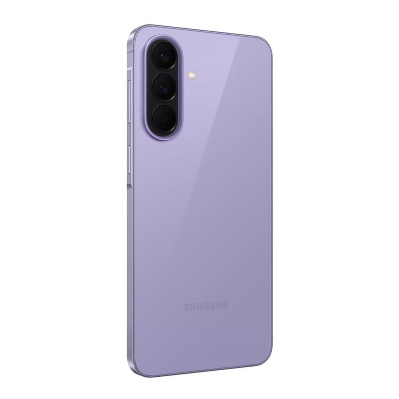 Celular Samsung A57 5G 256GB 8GB RAM con cámara 50MP lila dorsal oblicuo