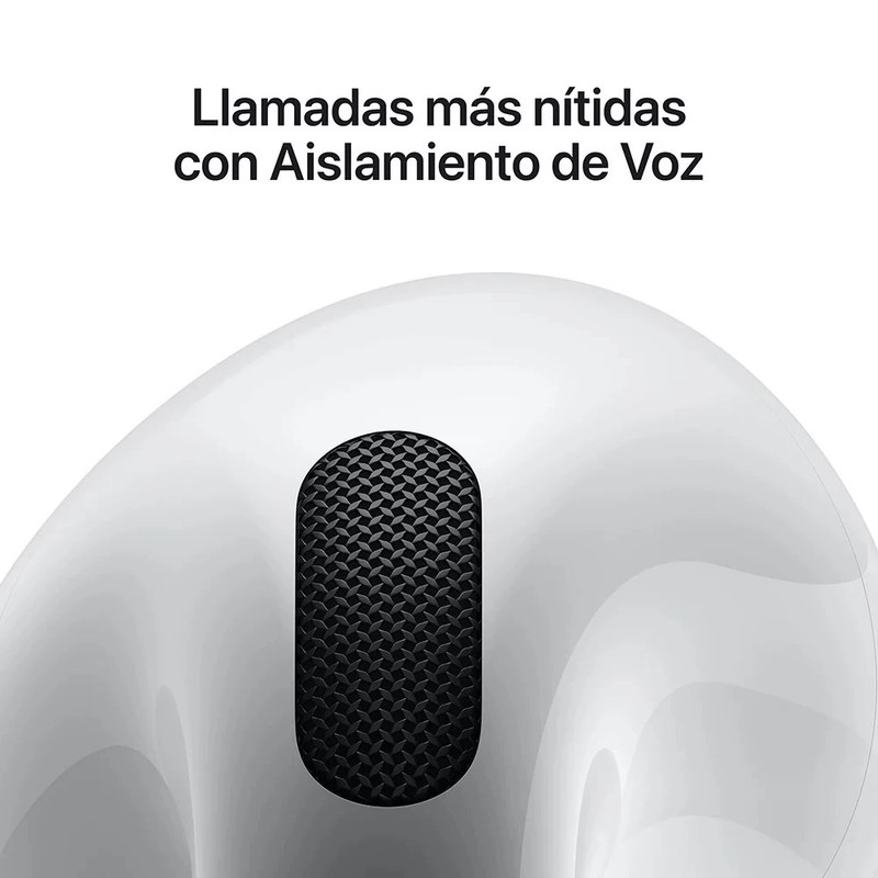 AirPods 4 ANC Bluetooth 5.3 IP54 White + cargador 20W cancelación activa de ruido