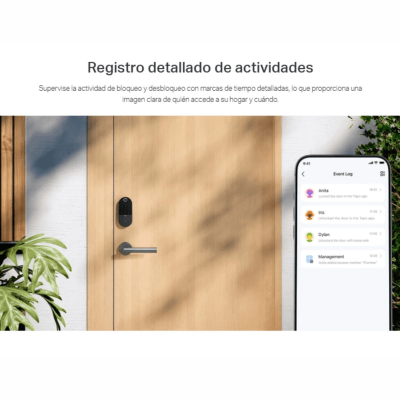 Cerradura inteligente TP-Link Tapo DL110 huella PIN negro enlace app