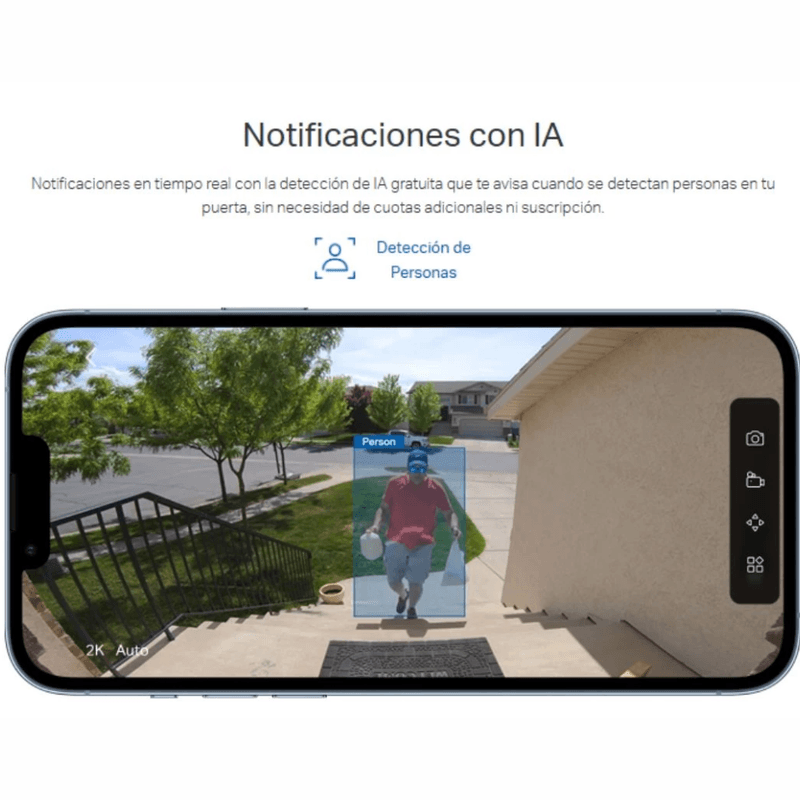 Cámara de seguridad TP-Link Tapo D210 2K 3MP Wi-Fi gris campo de visión 160