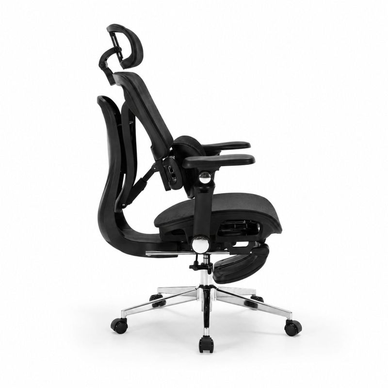 Silla ergonómica Haven S100 Pro Ultra lumbar 7D negro lateral