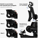 Silla ergonómica Haven S100 Pro Ultra lumbar 7D negro cabezal