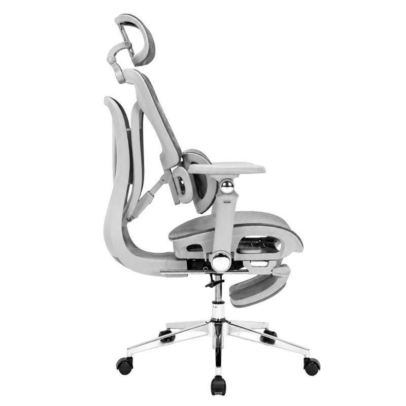 Silla ergonómica Haven S100 Pro Ultra lumbar 7D gris lateral