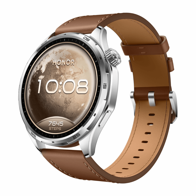 Smartwatch Honor Watch 6 1.46" GPS IP69 marrón lateral