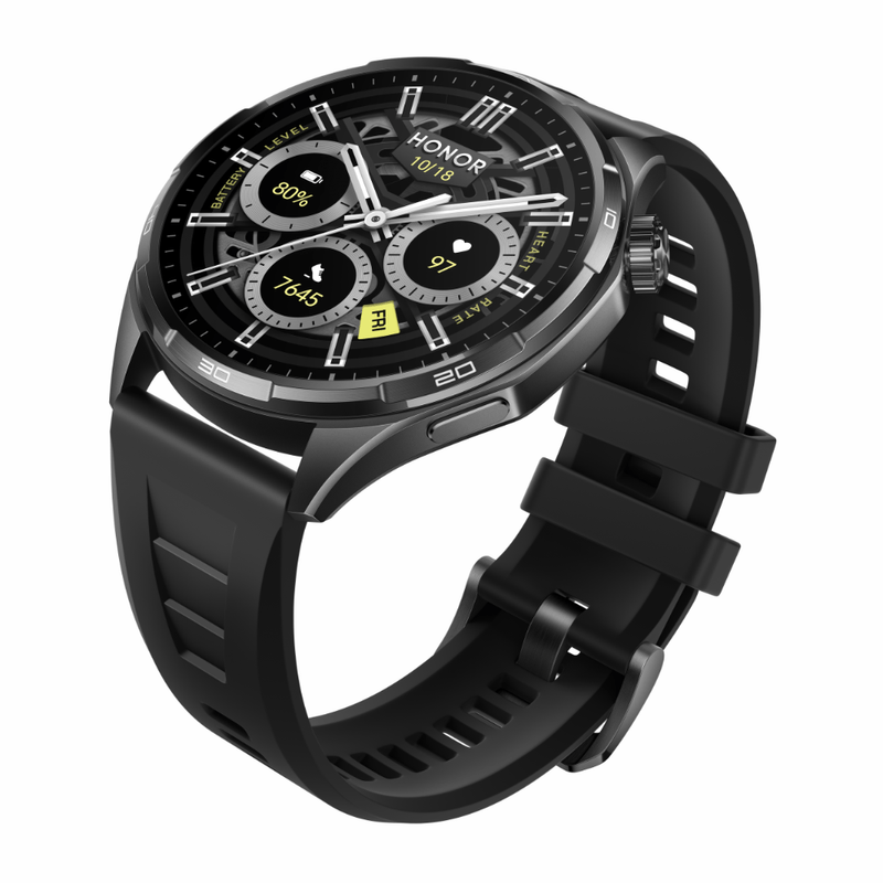Smartwatch Honor Watch 6 AMOLED 1.46" GPS IP69 negro oblicuo