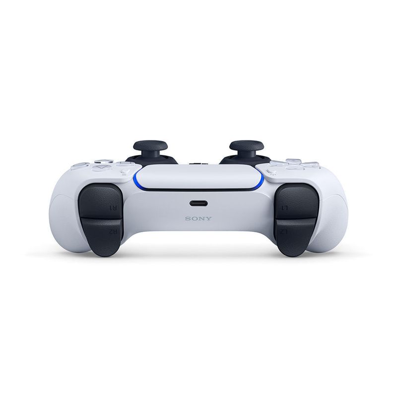Mando PS5 DualSense inalámbrico blanco frontal control