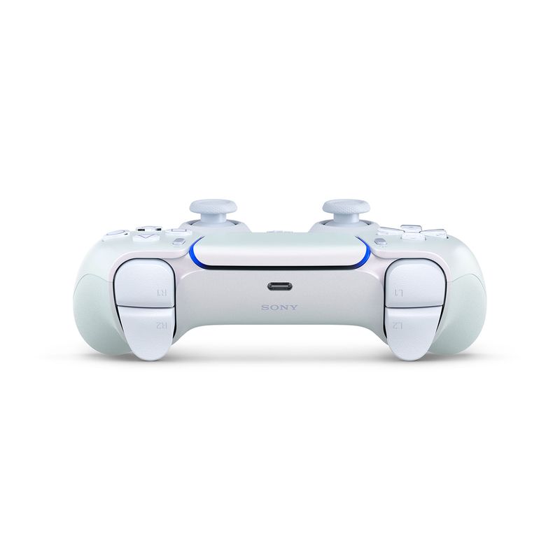 Mando PS5 DualSense inalámbrico Chroma Pearl oblicuo superior