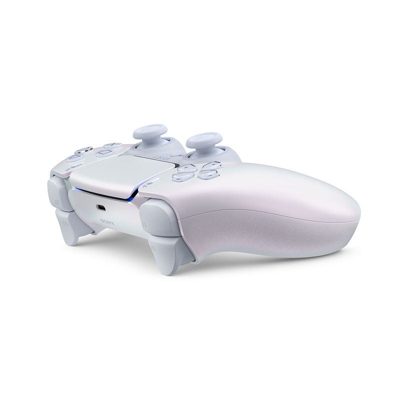 Mando PS5 DualSense inalámbrico Chroma Pearl lateral