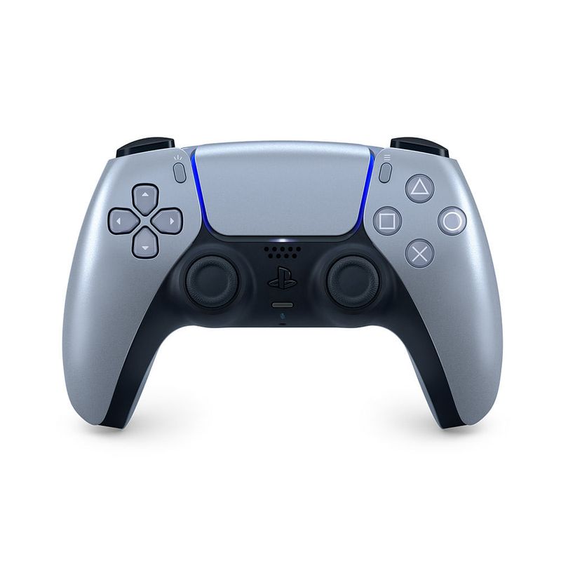 Mando PS5 DualSense inalámbrico Sterling Silver frontal