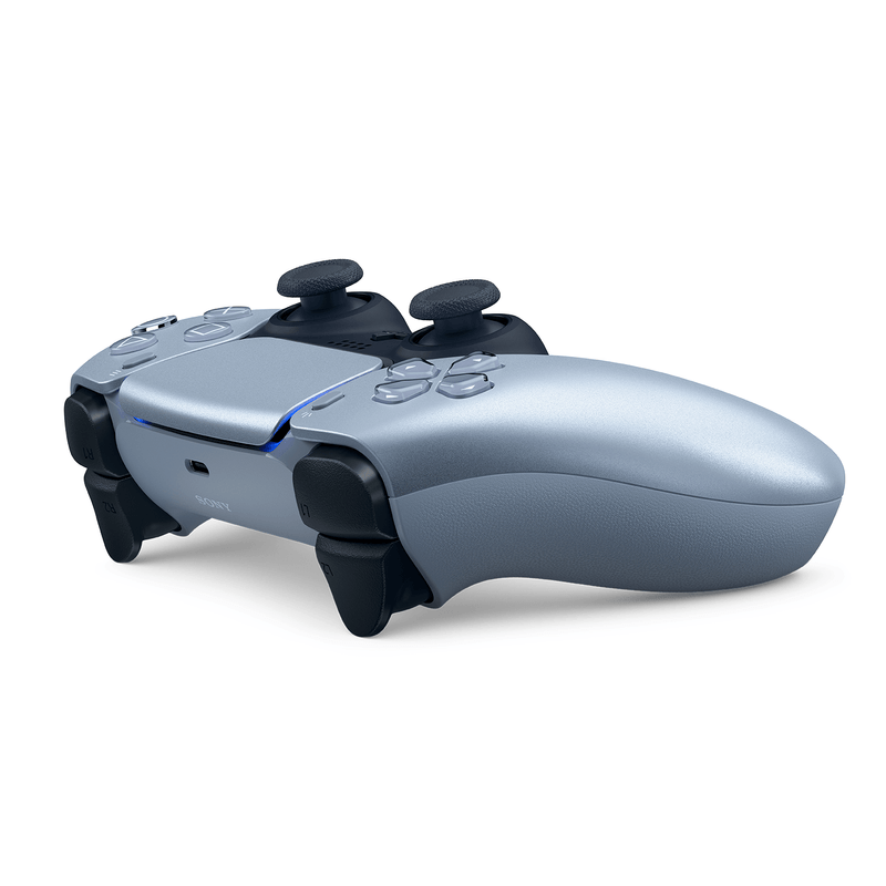 Mando PS5 DualSense inalámbrico Sterling Silver diagonal