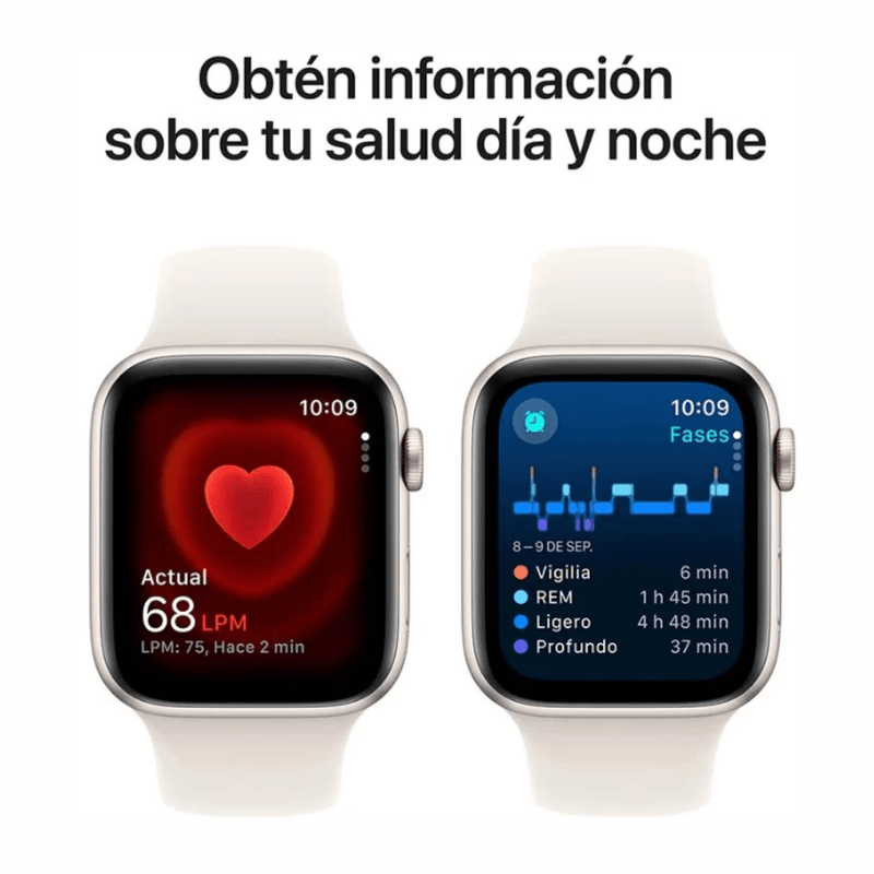 Apple Watch SE 2da generación 40 mm GPS 18 h Starlight sensor de salud