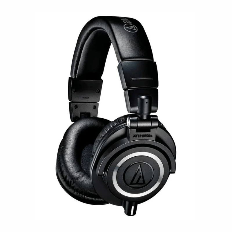 Audífonos Audio-Technica ATH-M50x negro oblicuo