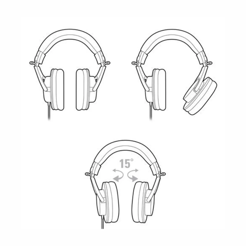 Audífonos Audio-Technica ATH-M50x negro diseño