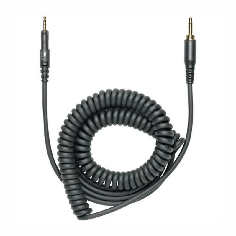Audífonos Audio-Technica ATH-M50x negro cable espiral