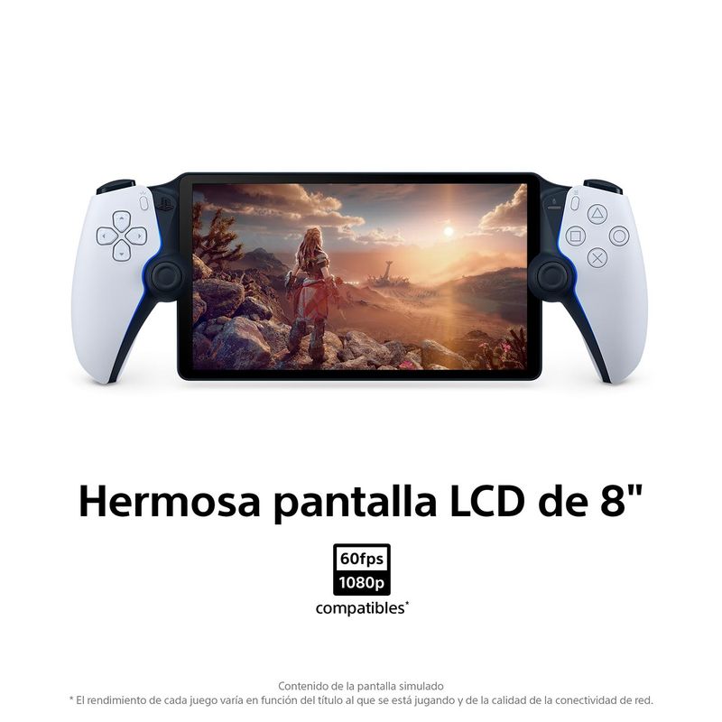 PlayStation Portal PS5 pantalla 8" 1080p blanco