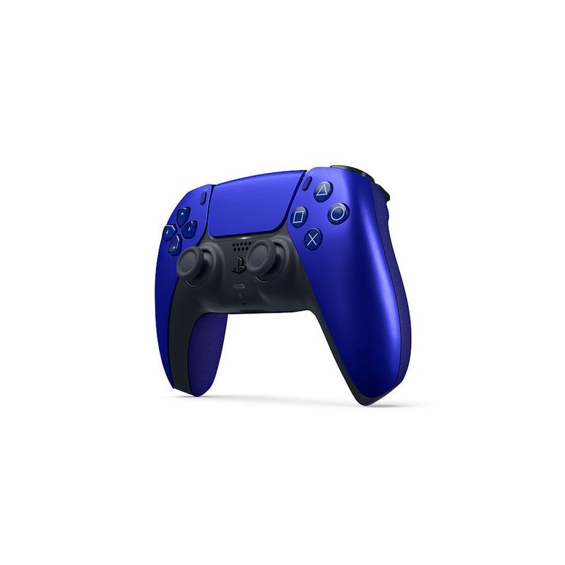 Mando PS5 DualSense inalámbrico Cobalt Blue diagonal
