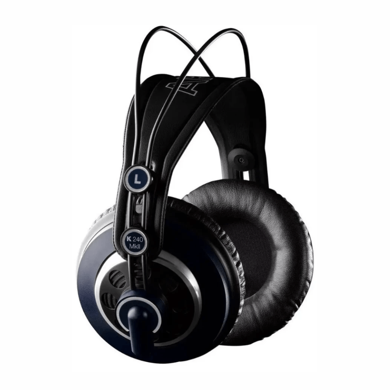 Audífonos AKG K240 MKII estudio negro oblicuo