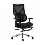 Silla ergonómica Haven D100 Pro lumbar y reposapiés frontal oblicuo