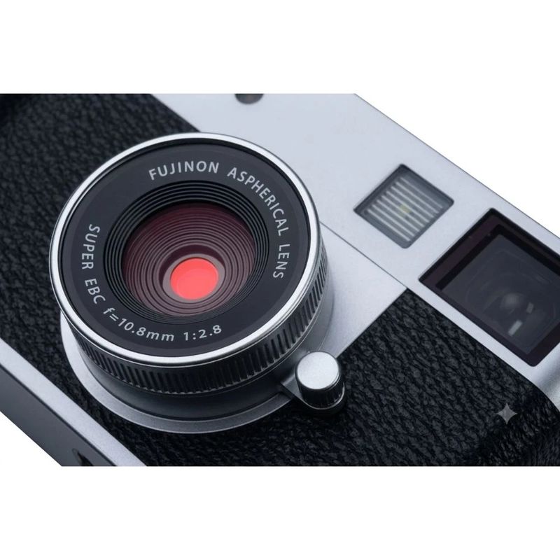 Cámara digital Fujifilm X half Silver 18MP Wi-Fi Bluetooth silver detalle de lente