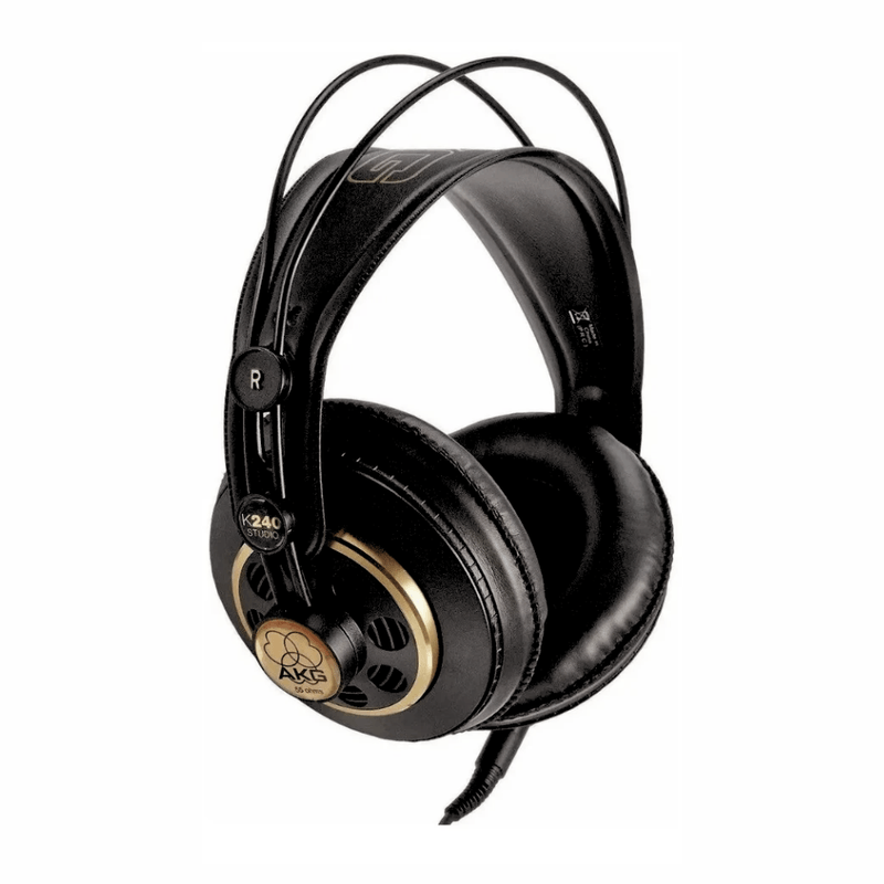 Audífonos AKG K240 Studio 30 mm negro oblicuo