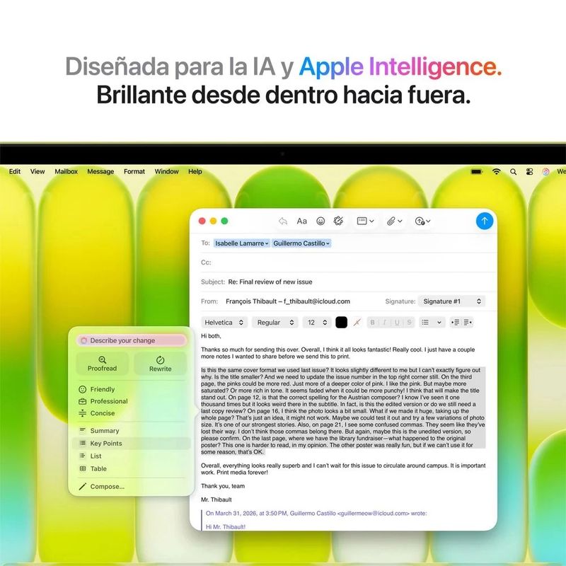 MacBook Neo 13 pulgadas A18 Pro 256GB SSD citrus especificaciones