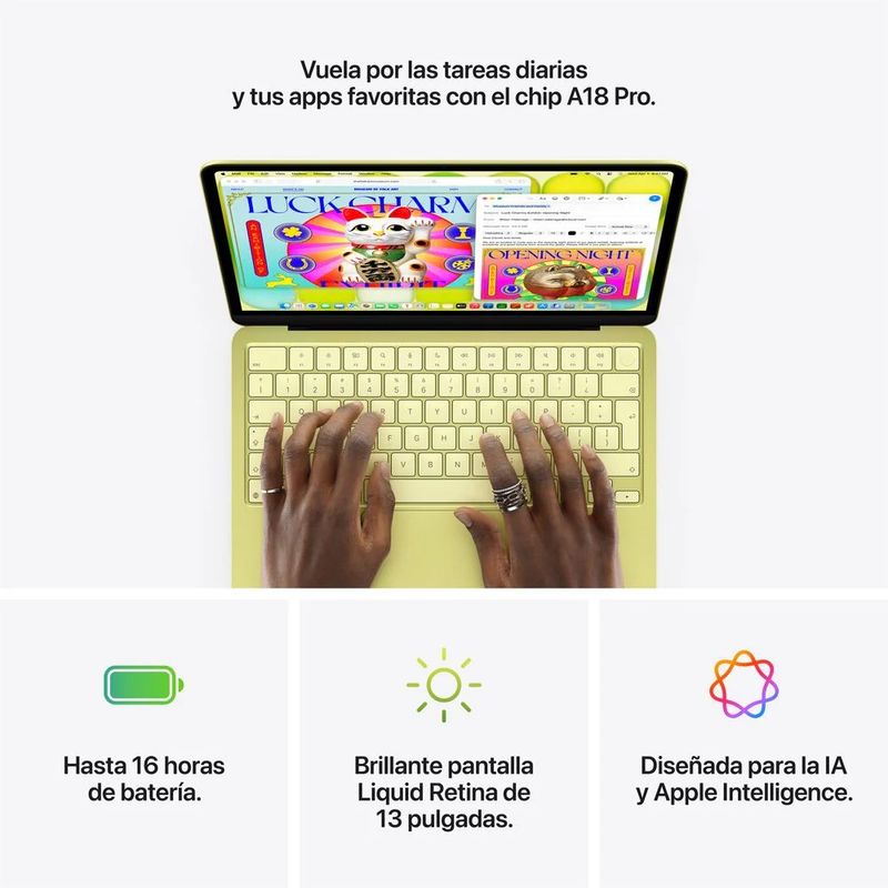MacBook Neo 13 pulgadas A18 Pro 256GB SSD citrus especificaciones