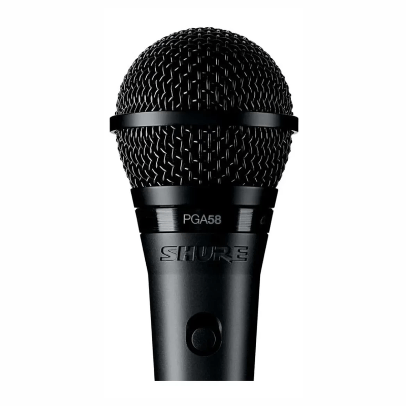 Micrófono Shure PGA58-XLR cardioide XLR negro rejilla de acero
