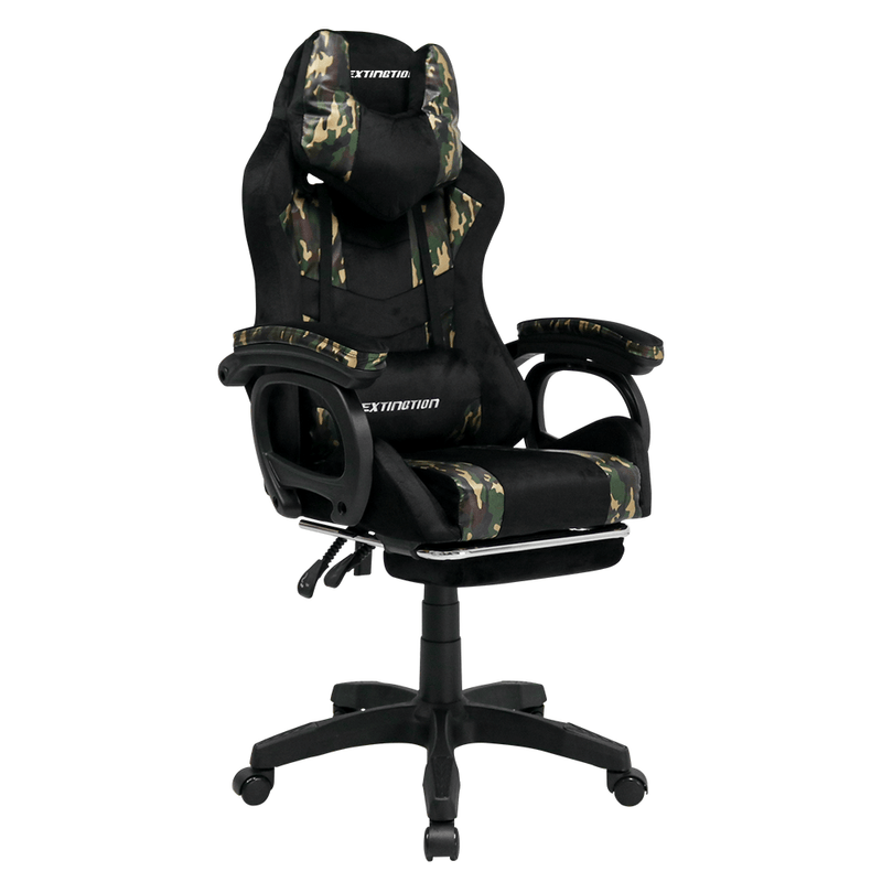 Silla gamer Extingtion Sapp camuflaje reclinable frontal oblicuo