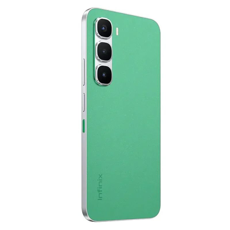 Infinix Hot 60 Pro 4G 256GB AMOLED 144Hz verde dorsal oblicuo