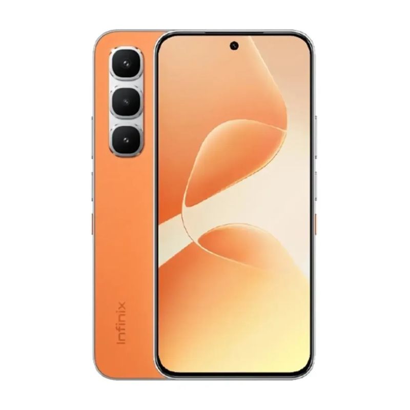 Infinix Hot 60 Pro 4G 256GB AMOLED rosa naranja frontal
