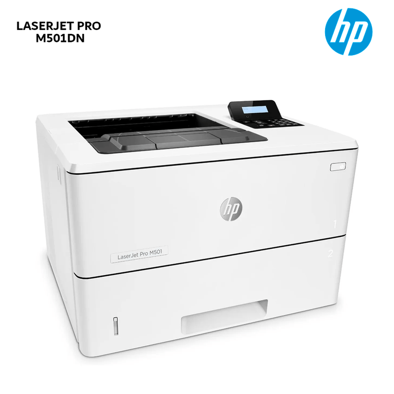 Impresora láser monocromática HP M501dn, alámbrica frontal oblicuo