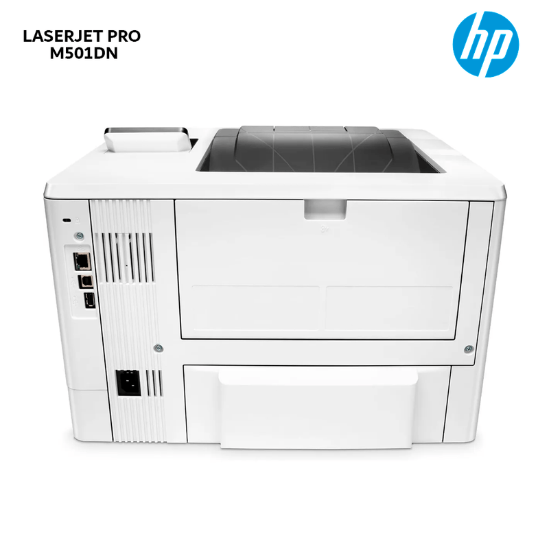 Impresora láser monocromática HP M501dn, alámbrica  dorsal