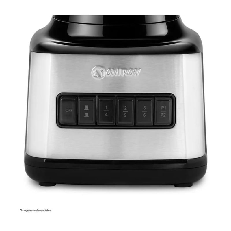 Licuadora Miray LM-101V 1.5L vaso vidrio negro inferior