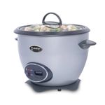 Olla arrocera Miray OM-T337S 1.5L 500W plata oblicuo