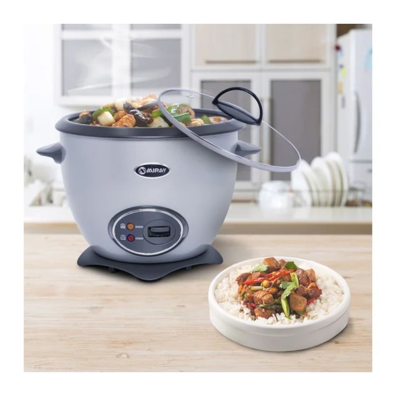 Olla arrocera Miray OM-T337S 1.5L 500W plata capacidad