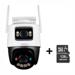 Cámara Imou Cruiser Dual 10MP Wi-Fi 360° IP66 y micro sd 128GB frontal
