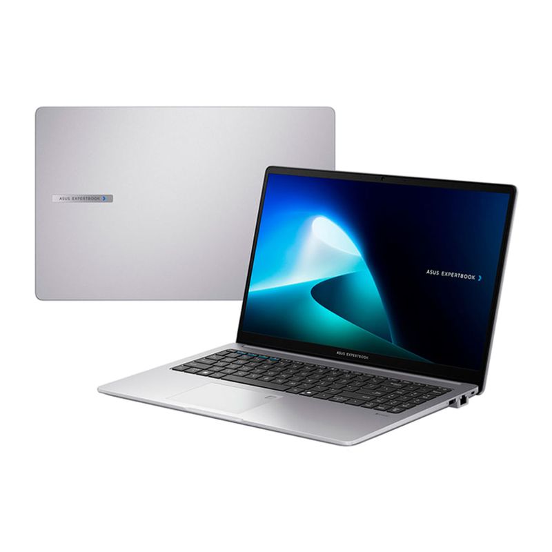 Laptop Asus P1503CVA i5 16GB 512GB FreeDOS plateado frontal oblicuo