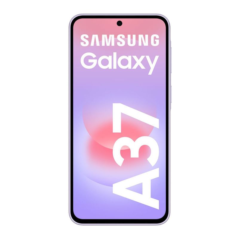 Samsung Galaxy A37 5G 256GB 8GB RAM violeta características frontal