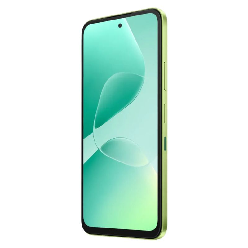 Infinix Hot 60i 4G 256GB 4GB RAM 50MP verde frontal oblicuo