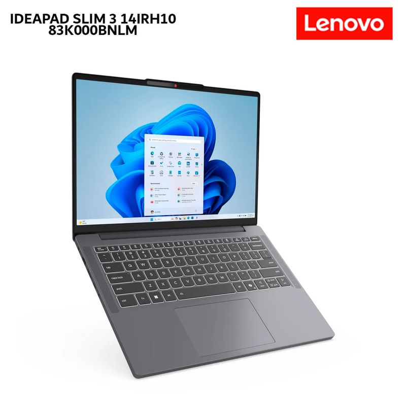 Laptop Lenovo IdeaPad Slim 3 i5 16GB 512GB OLED 14" frontal oblicuo