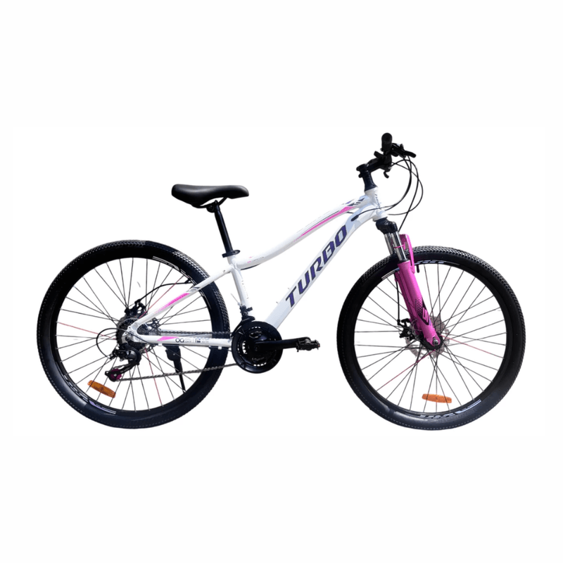 Bicicleta Turbo Sprint EL26 aro 26 21 velocidades blanco lateral