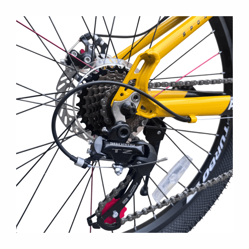 Bicicleta Turbo Racing JY102 aro 26 21 velocidades amarillo aro 26