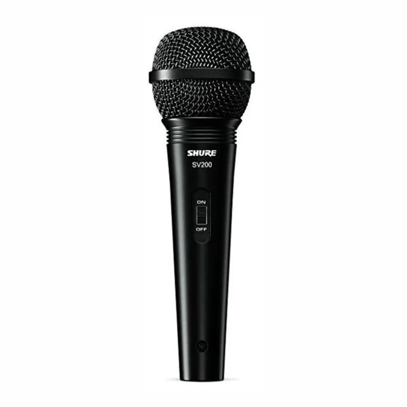 Micrófono Shure SV200 cardioide XLR 50 Hz-15 kHz negro frontal