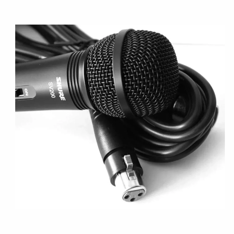 Micrófono Shure SV200 cardioide XLR 50 Hz-15 kHz negro cable de 4.57 m